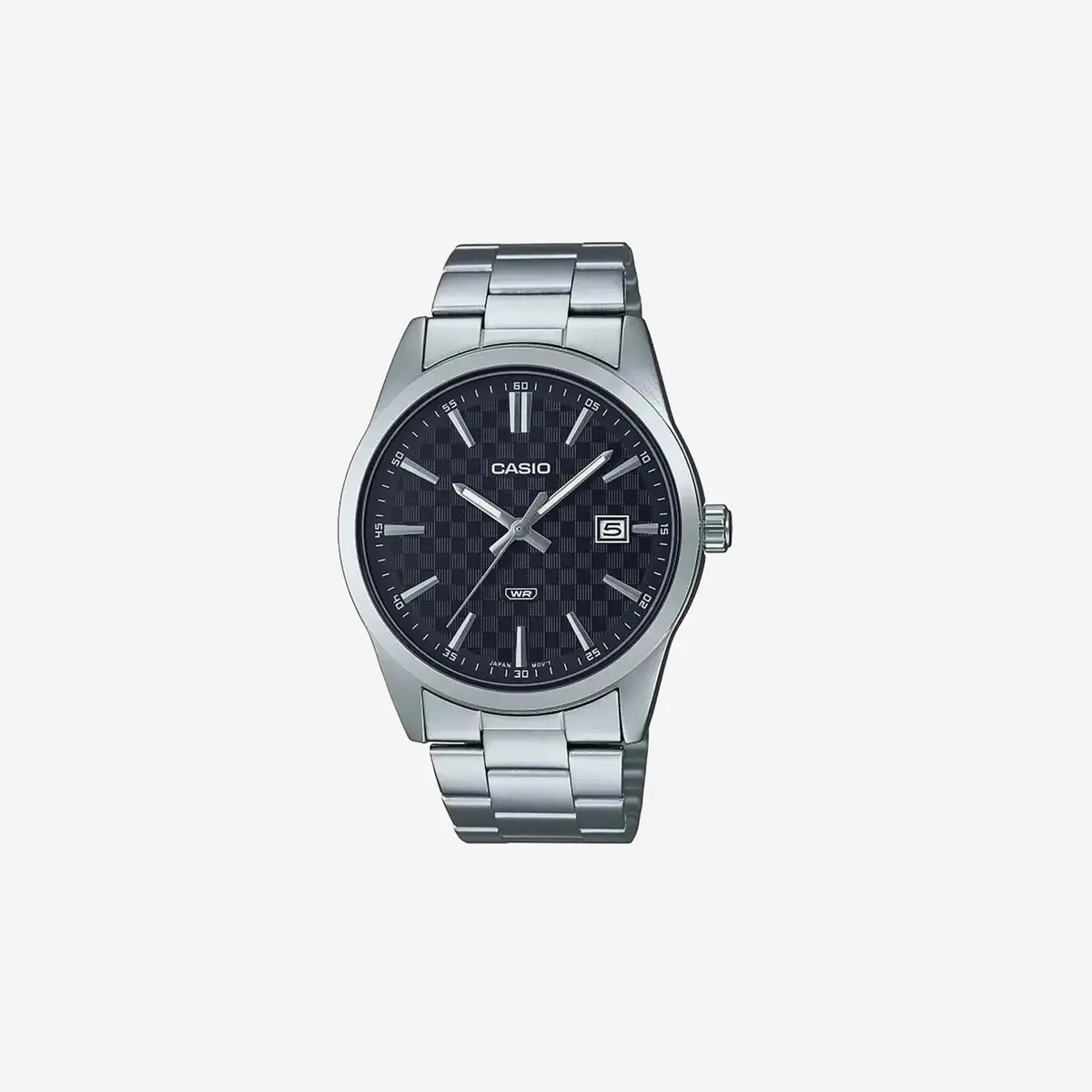 Casio Mtp-Vd03d-1A Standard Stanless Steel Black Dial 3-Hand Analog Watch 1