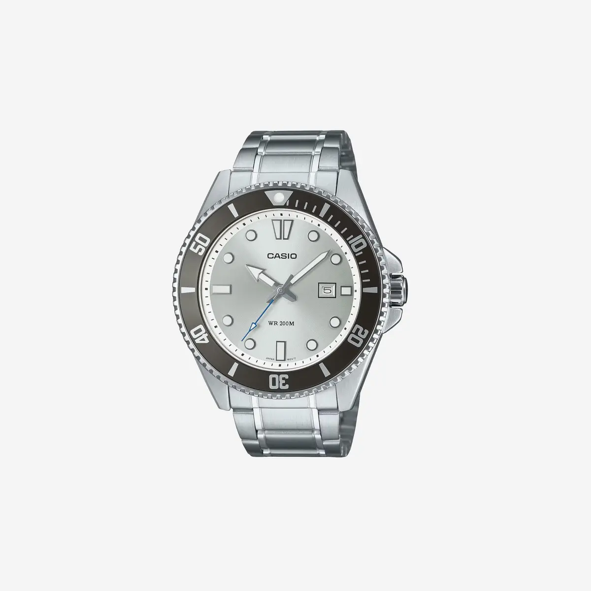 Casio Mdv-107D-7Avdf Wristwatch, Silver 1