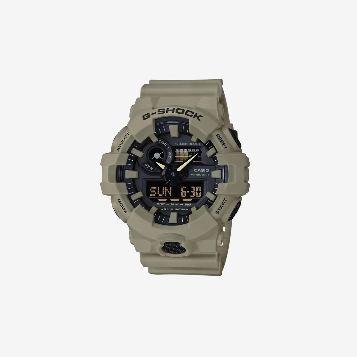 Casio 700Uc Series G-Shock Quartz 200M Wr Shock Resistant Resin Strap And Case 1