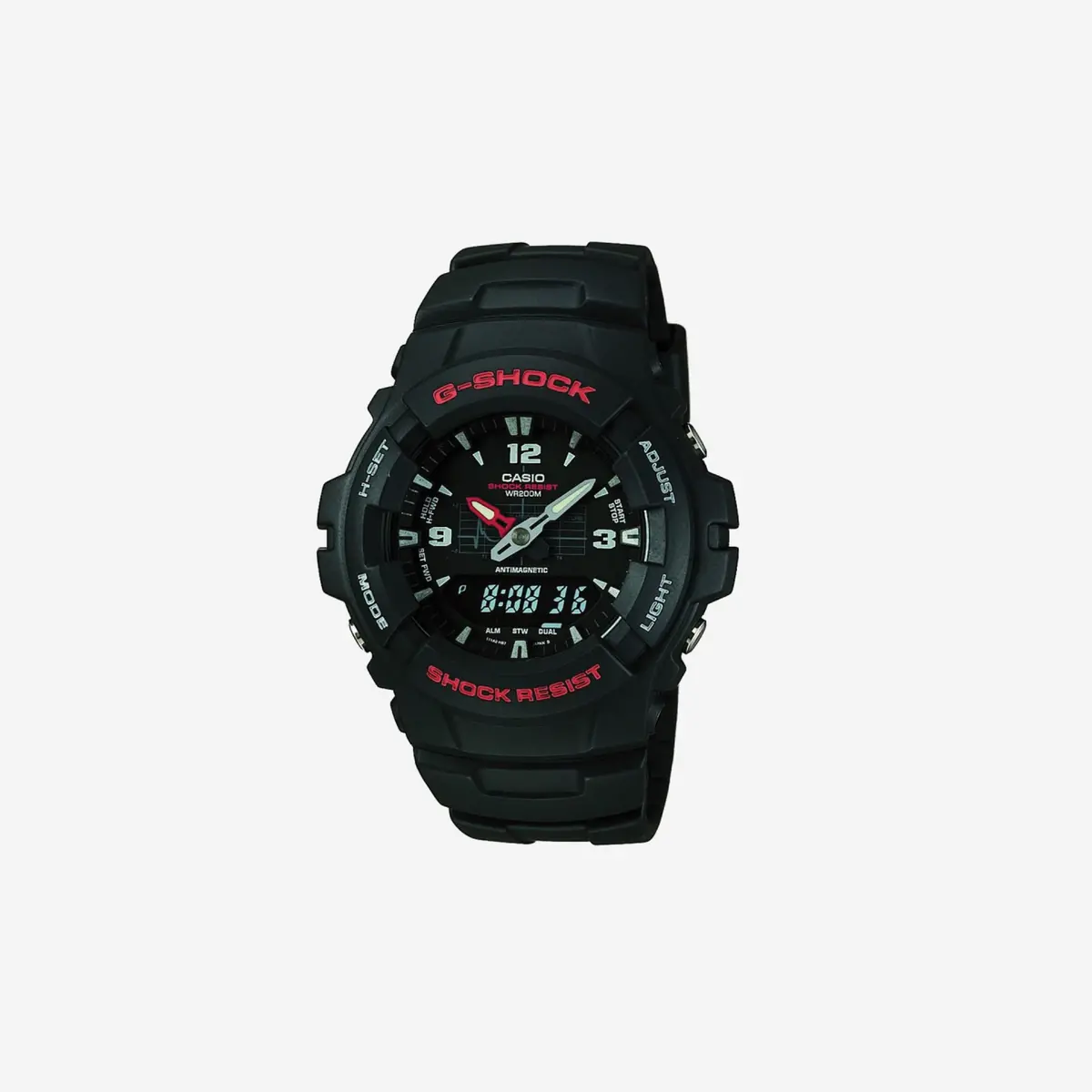 Casio G-Shock Quartz Watch With Resin Strap, Black (Model: G-100-1Bvmci) 1