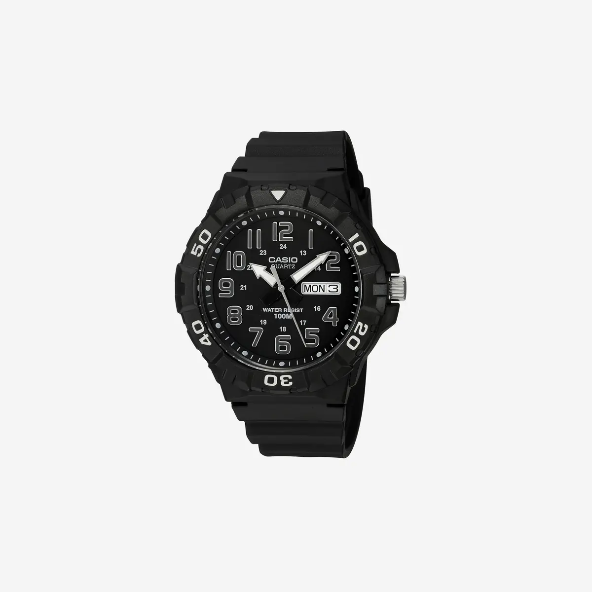 Casio Mrw200h Series / Analog Watch / Sporty Design / 100 Meter Water Resistance / Date Display / Rotary Bezel / Regular Time Keeping (Hr, Min, Sec, Pm, Date, Day) / 3 Year Battery 1