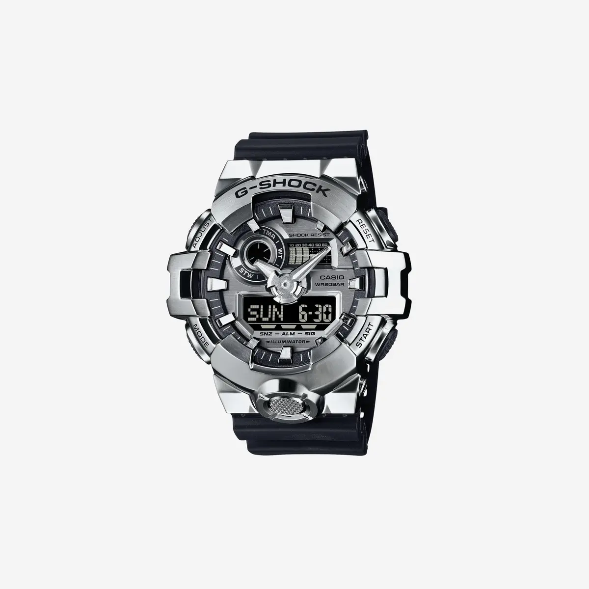 Casio G-Shock G-Steel Silver Analog Digital Watch Gm700-1A 1