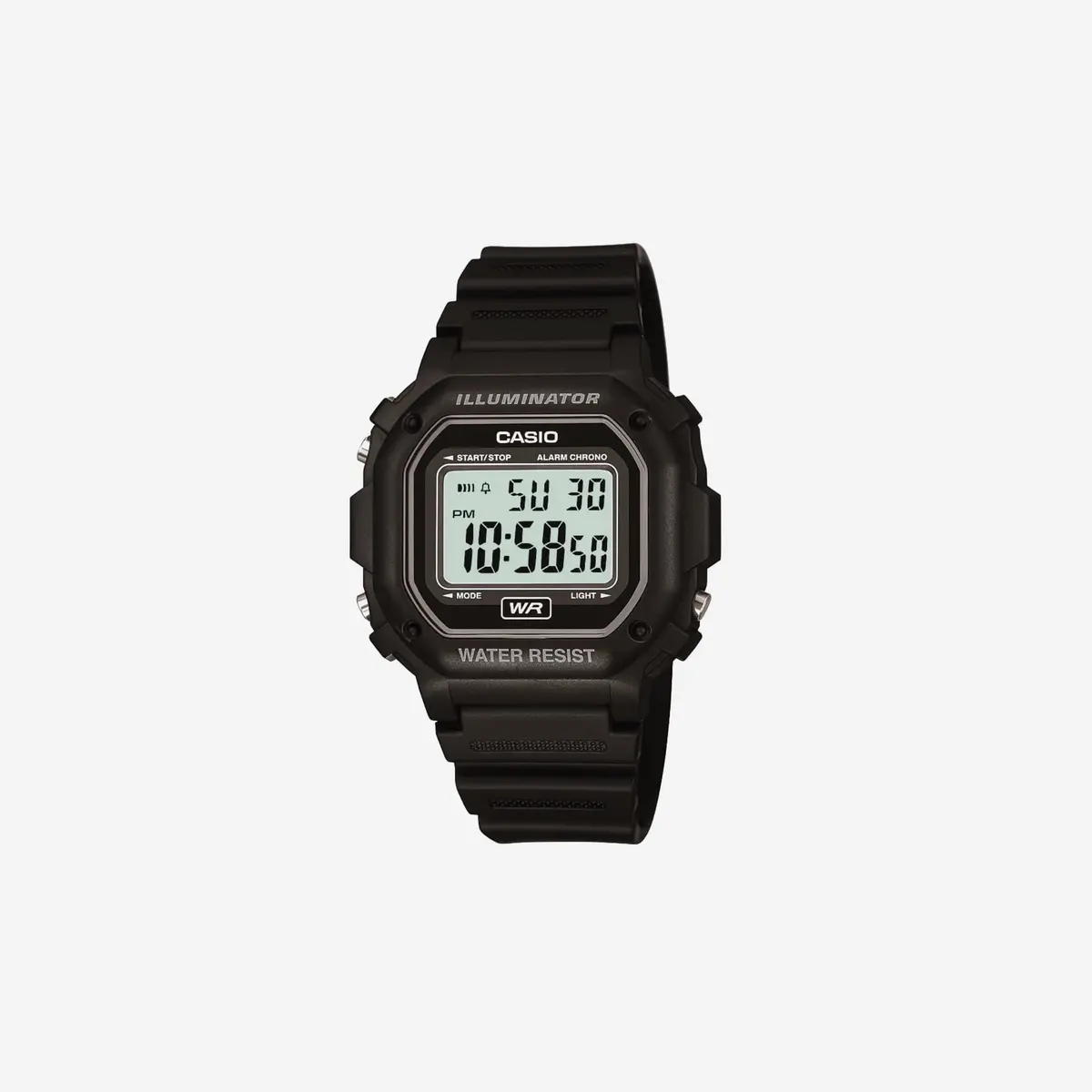 Casio F108wh Series / Digital Watch / Illuminator / Water Resistant / Led Light / Daily Alarm / 1/100 Sec Stopwatch / 3 Hands (Hr, Min, Sec) / Date/Day Display / Daily Alarm / 7 Year Battery 1