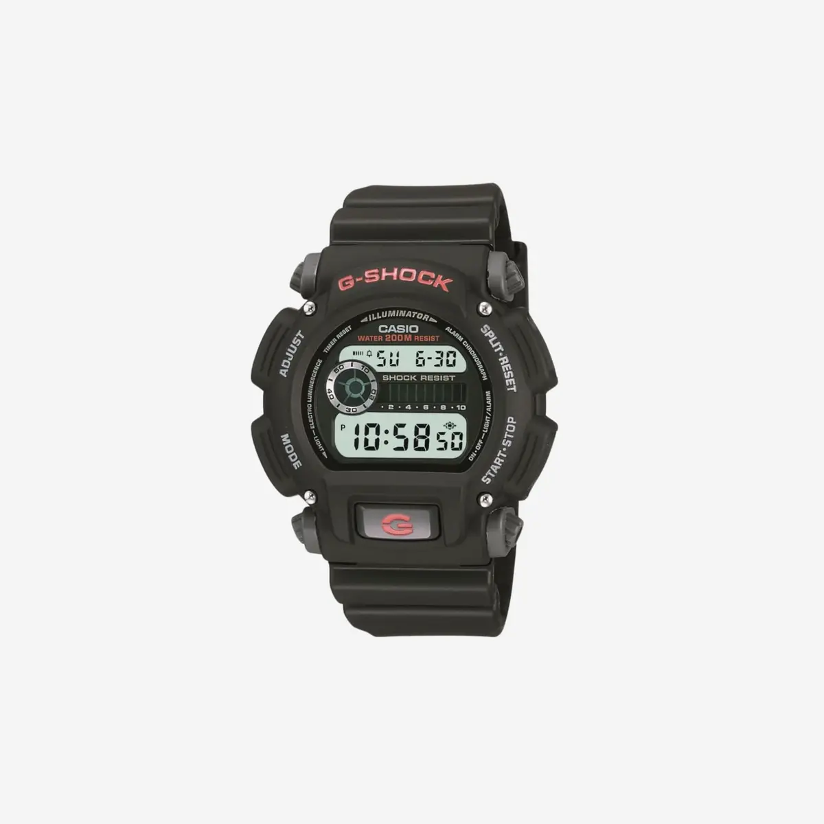 Casio Dw9052 Series / Digital Watch / G-Shock / 1/100 Sec Stop Watch / Countdown Timer / Led Light / 200M Wr / Shock Resistant / Multi Alarm / Auto Calendar / Dual Time / 2 Yr Batt 1