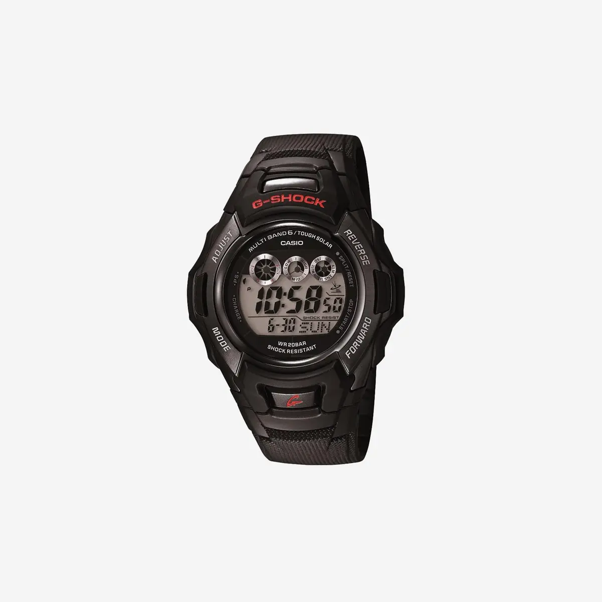Casio G-Shock Gwm530a-1 Series / Watches For Men / Digital Watch / Black / 200M Wr / Solar Power / Atomic Timekeeping / Full Auto El Backlight / Countdown Timer / / Shock Resistant / World Time 1