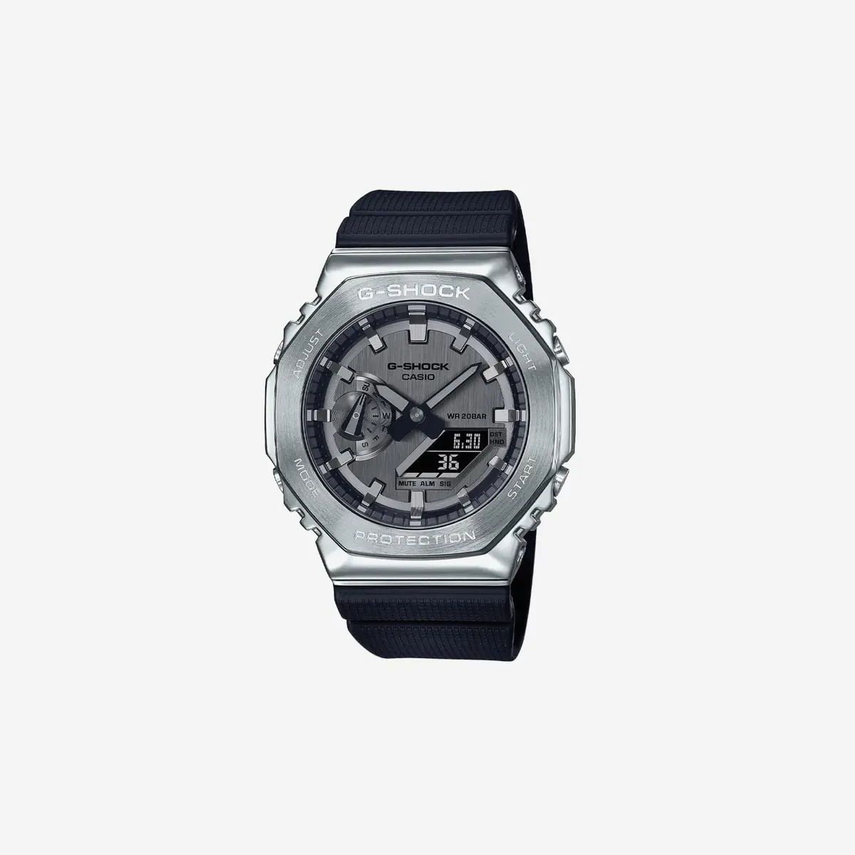 Casio Unisex-Adult, Analog-Digital Gm-2100-1Aer, Black/White, Gm-2100-1Aer 1