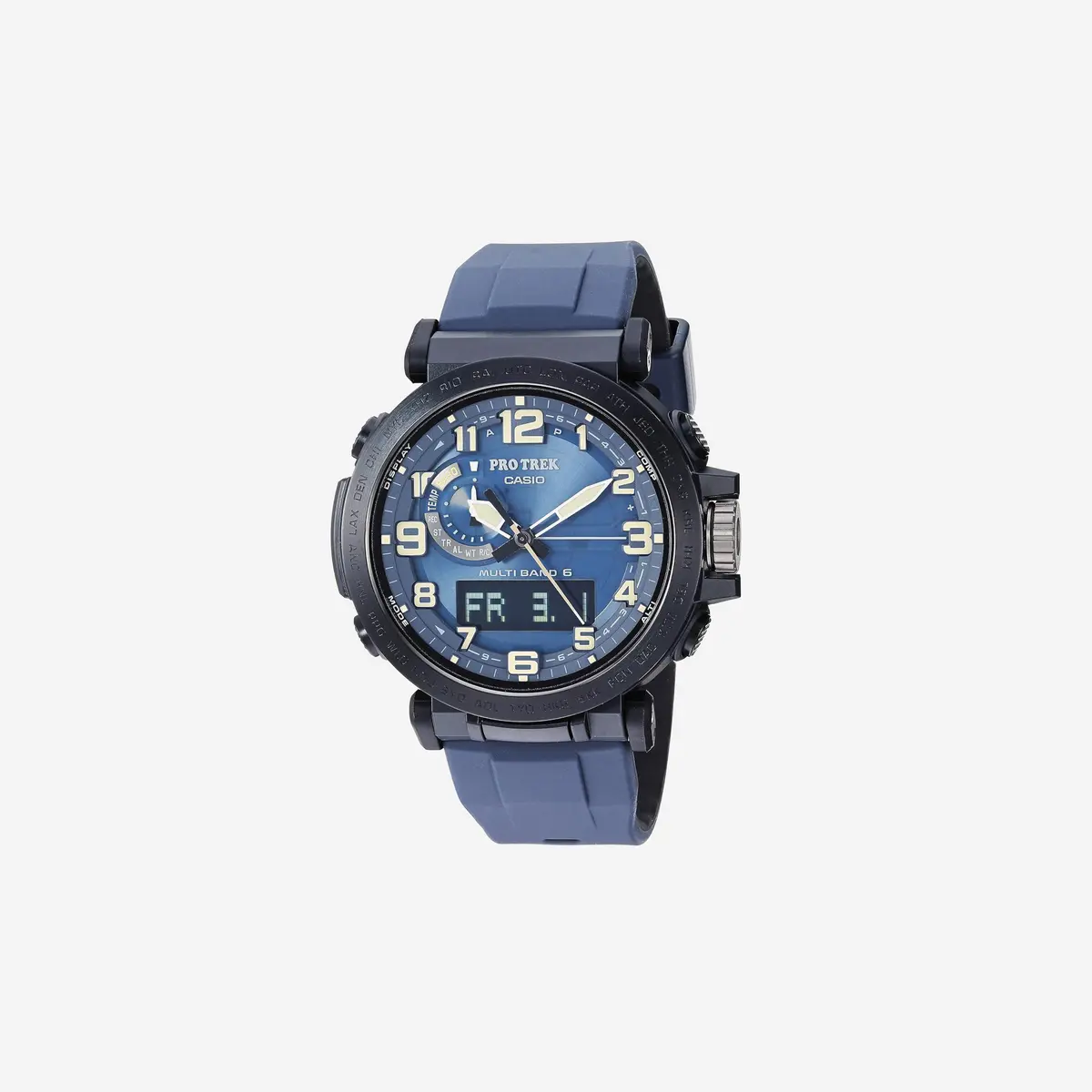 Casio Prw6600y Series / Pro Trek / 100M Wr / Compass / Alt/Baro-Thermo / Tough Solar Power / Atomic Timekeeping / 1-100 Sec Stopwatch / Countdown Timer / World Time 1