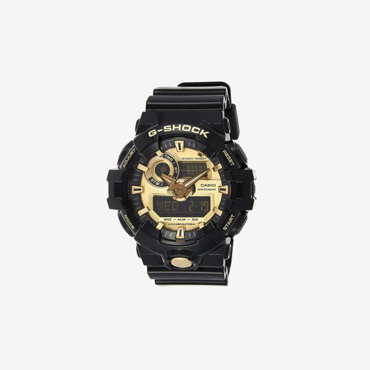 Casio G Shock Quartz Resin Casual Watch, Color:Black (Model: Ga-710Gb-1Acr) 1