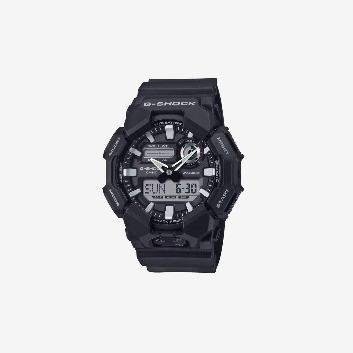 Casio G-Shock Analog-Digital Black Resin Watch 10 Year Battery Ga010-1A 1