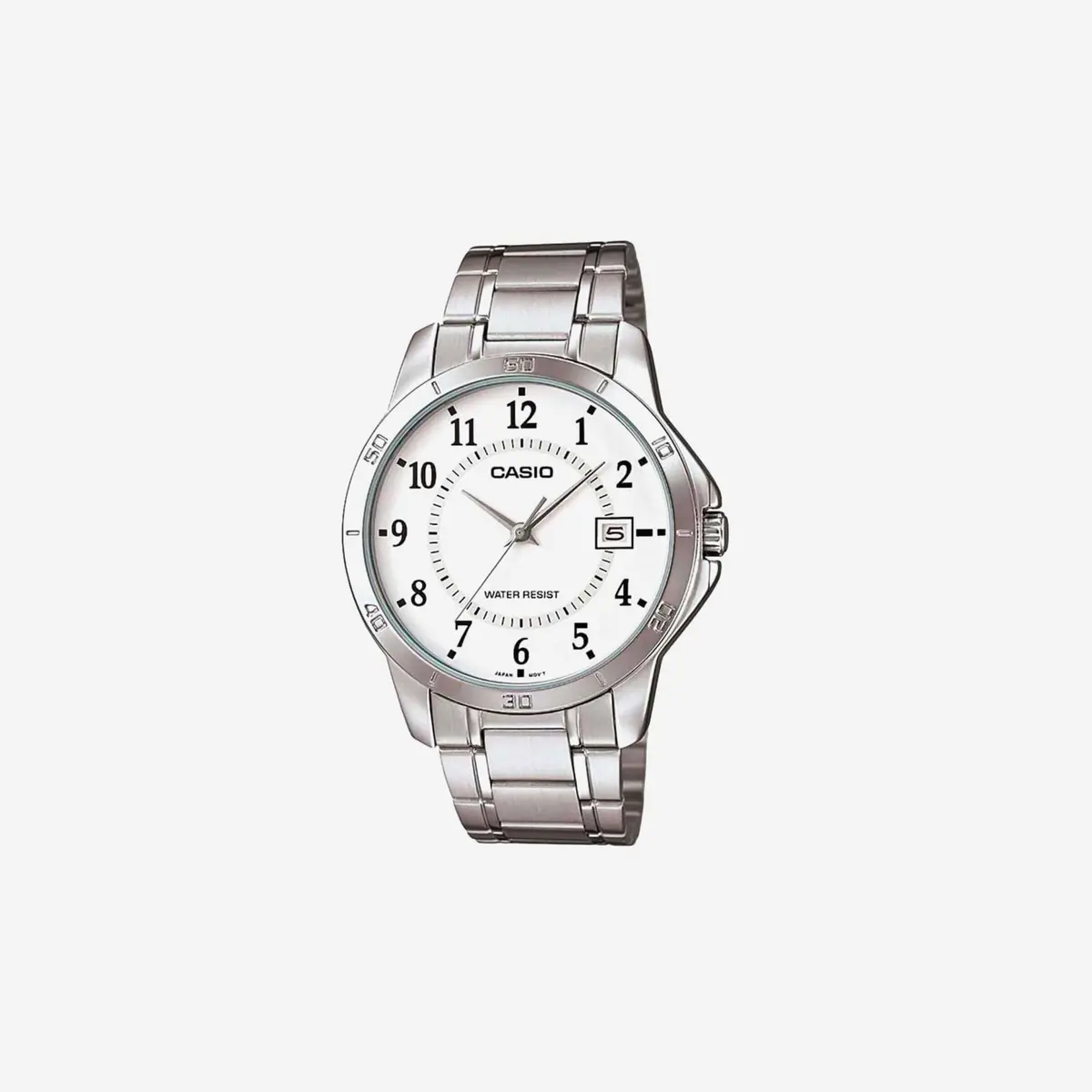 Casio Mtp-V004d-7B White Dial Stainless Steel Watch 1