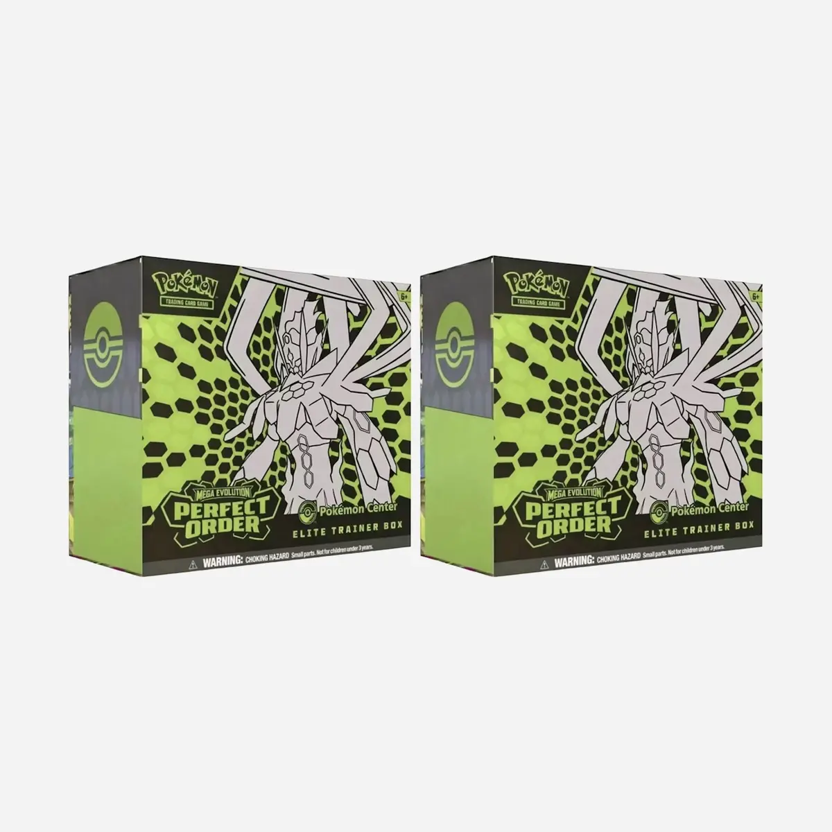 2026 Pokemon Mega Perfect Order Pokemon Center Elite Trainer Box 2X Lot 1