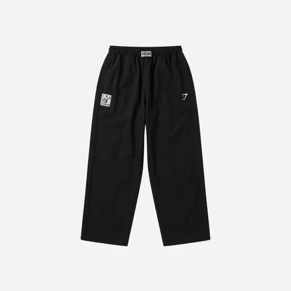 Gymshark Straight Leg Pumper Pants Black Oversized Fit 1