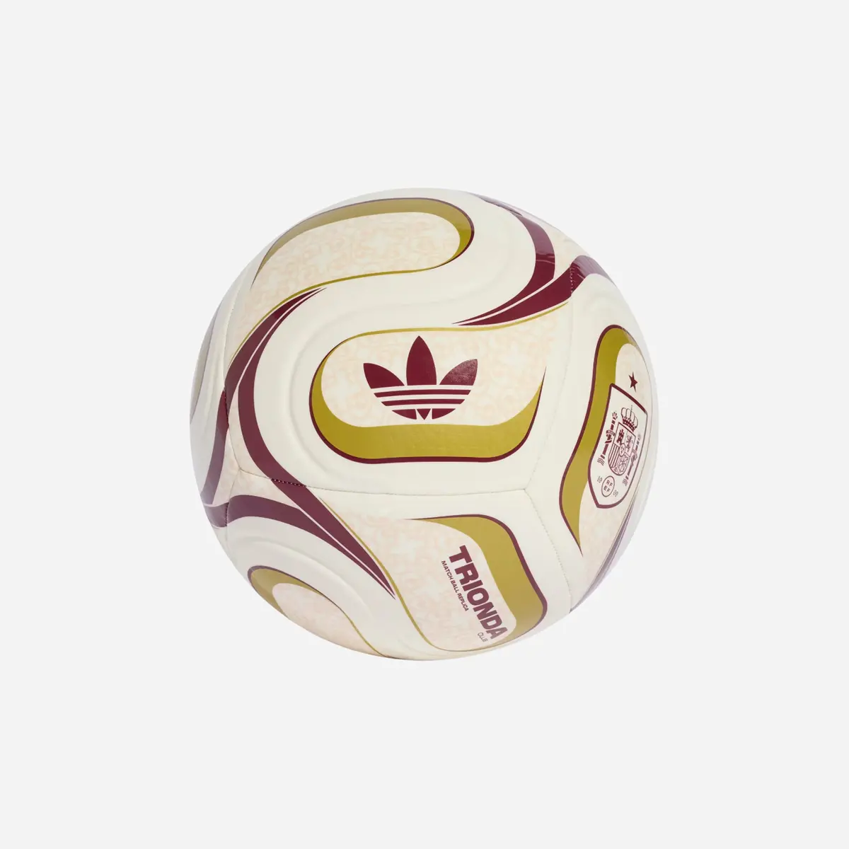 Adidas Trionda Spain Away Club Ball Off White / Team Coll Burgundy 2 / Gold Metallic 1