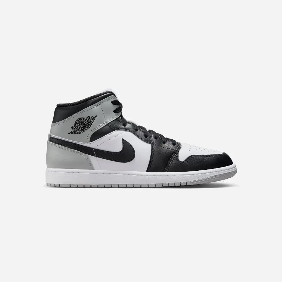Nike Air Jordan 1 Mid Lifestyle Shoes White/Light Smoke Grey/Black 1