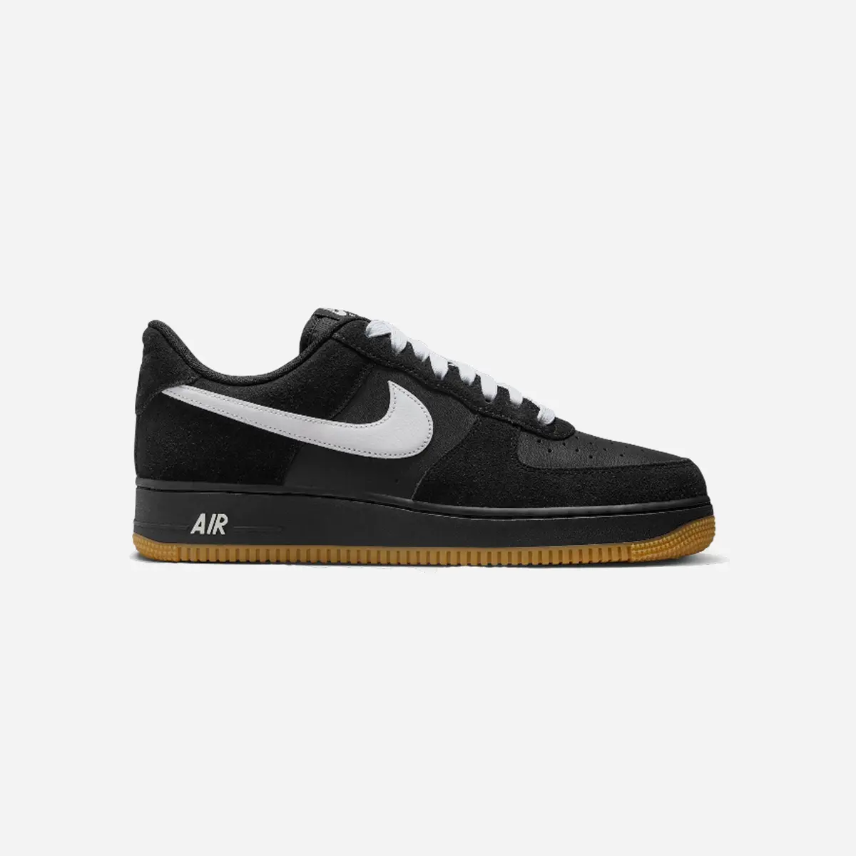 Nike Air Force 1 '07 Lv8 Lifestyle Shoes Black/Gum Light Brown/White 1