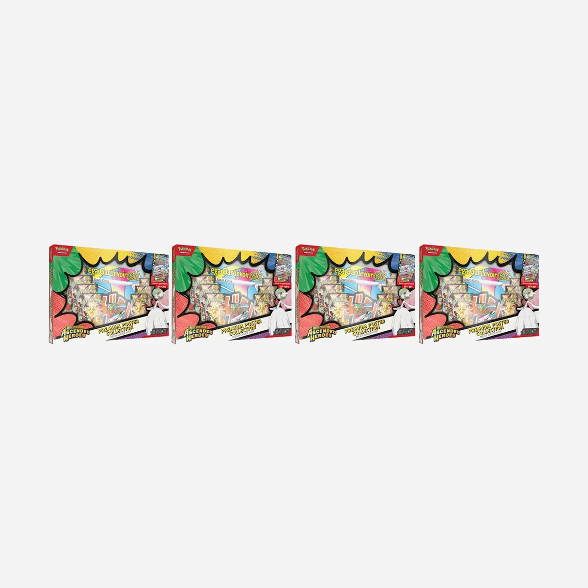 2026 Pokemon Mega Evolution Ascended Heroes Mega Gardevoir Premium Poster Collection 4X Lot 1