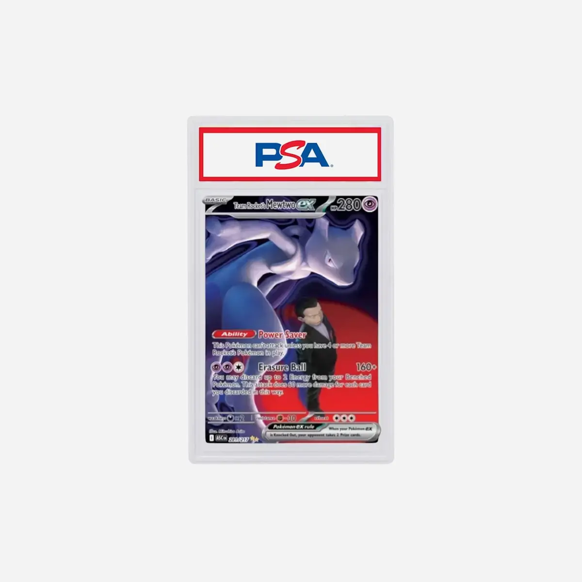 Team Rocket's Mewtwo Ex 2026 Pokemon Ascended Heroes Special Illustration Rare 281/217 (Psa Or Bgs Graded) 1