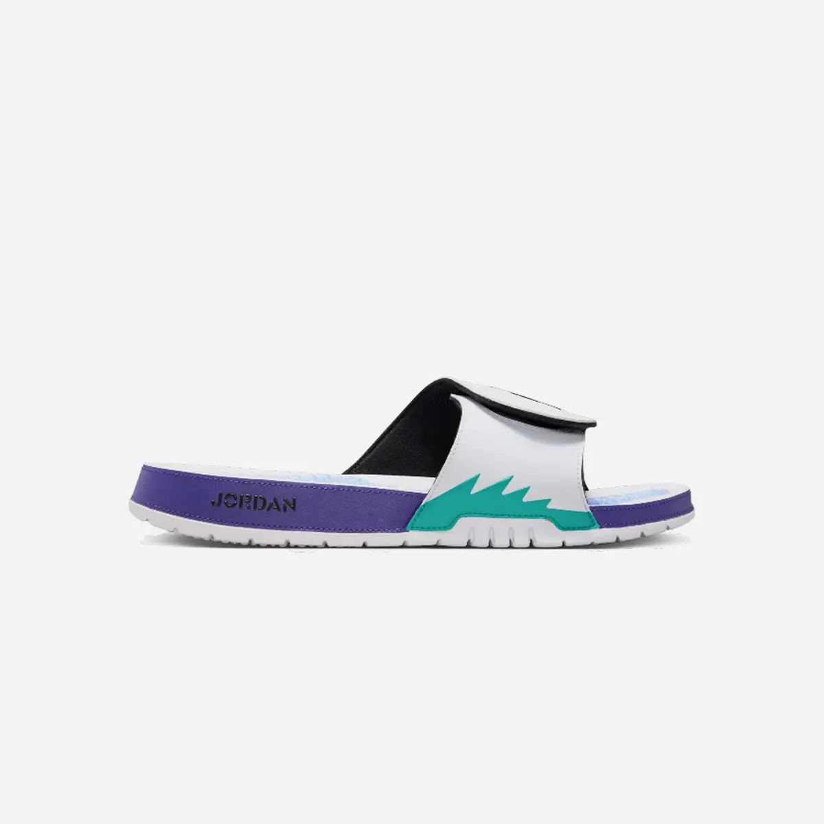 Nike Air Jordan Hydro 5 Retro Slides Sandals White/New Emerald/Grape Ice/Black 1