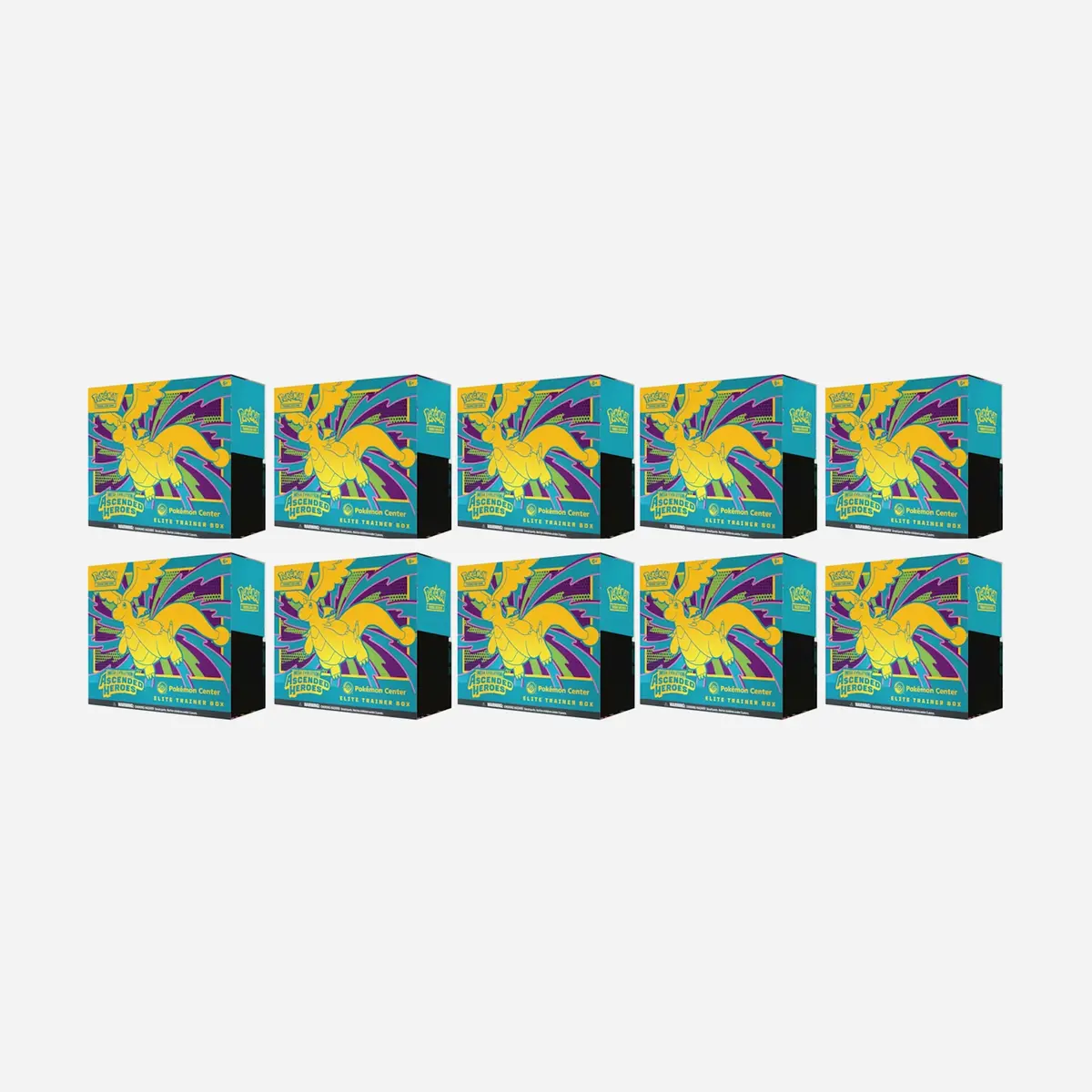 2026 Pokemon Mega Evolution Ascended Heroes Pokemon Center Elite Trainer Box 10X Lot 1