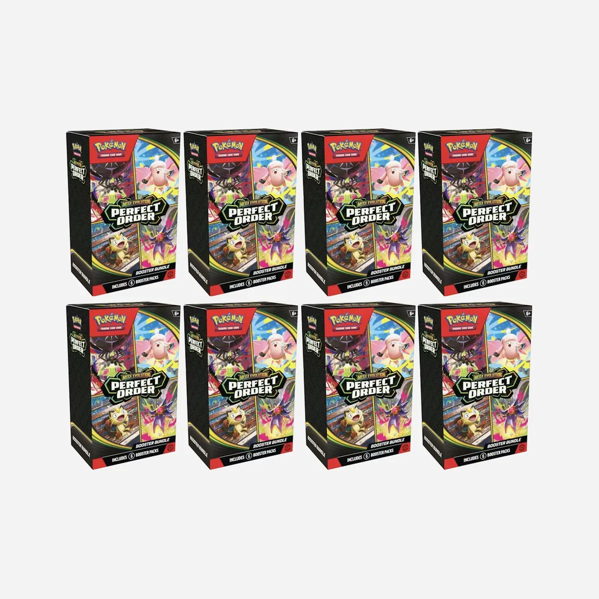 2026 Pokemon Mega Perfect Order Booster Bundle 8X Lot 1