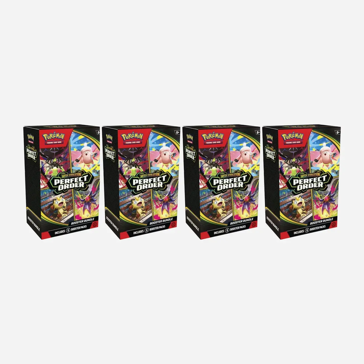 2026 Pokemon Mega Perfect Order Booster Bundle 4X Lot 1