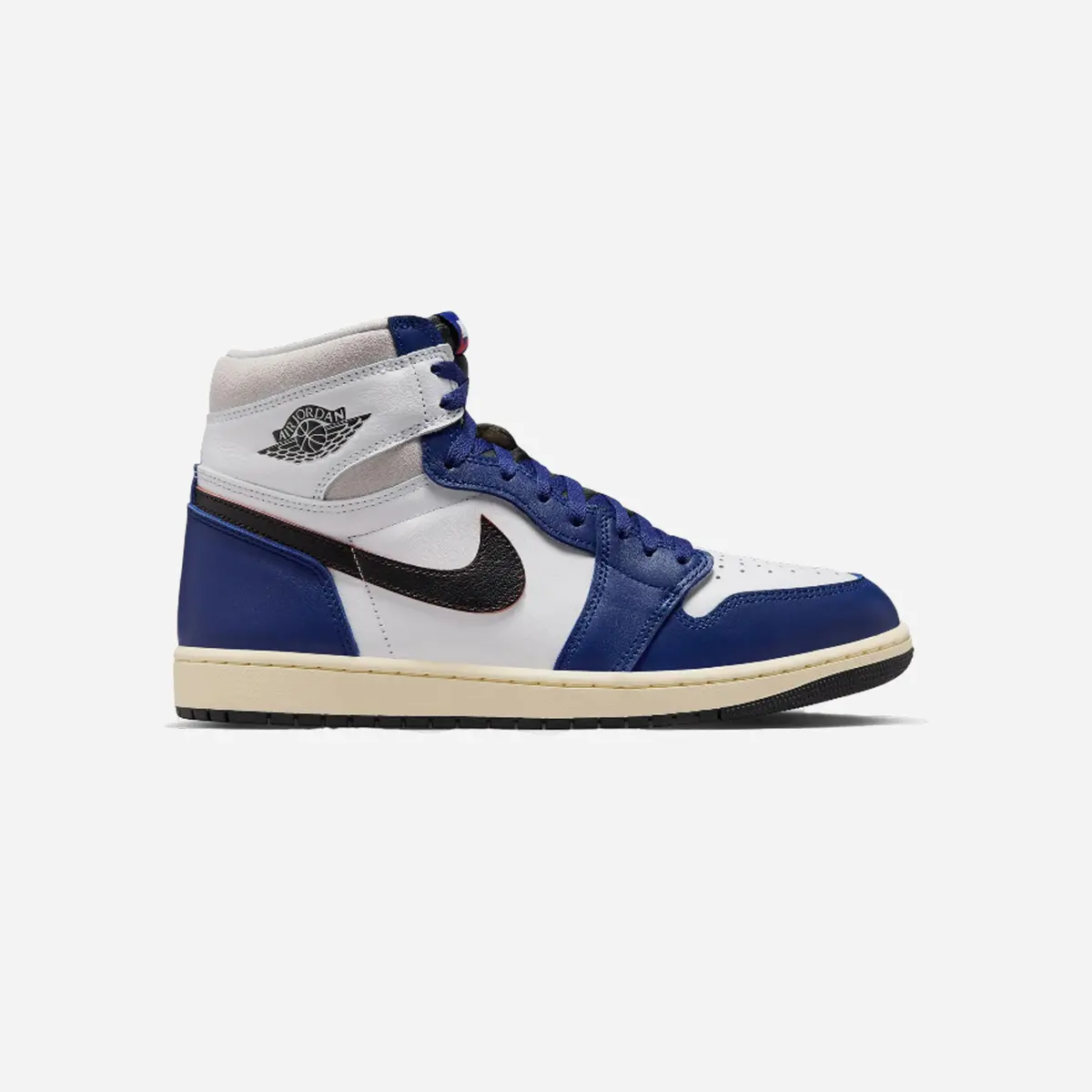 Nike Air Jordan 1 Retro High Og Rare Nike Air Deep Royal Blue Lifestyle Shoes White/Black/Neutral Grey/Deep Royal Blue 1