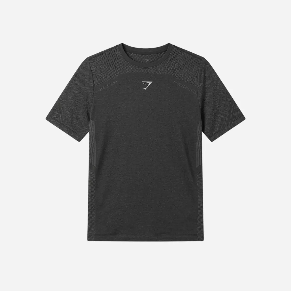 Gymshark Lightweight Seamless T-Shirt Black/Silhouette Grey 1