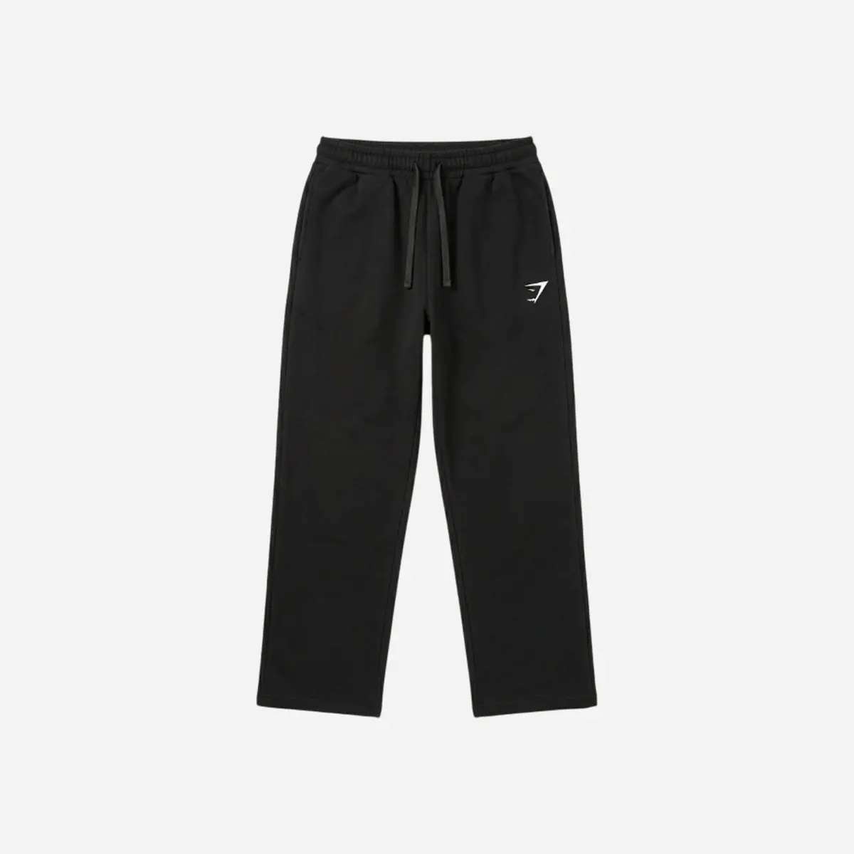 Gymshark Crest Straight Leg Joggers Black Regular Fit 1
