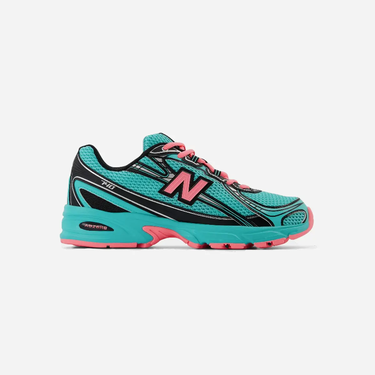 New Balance 740V2 Running Shoes Cyber Jade/Black/Pink 1