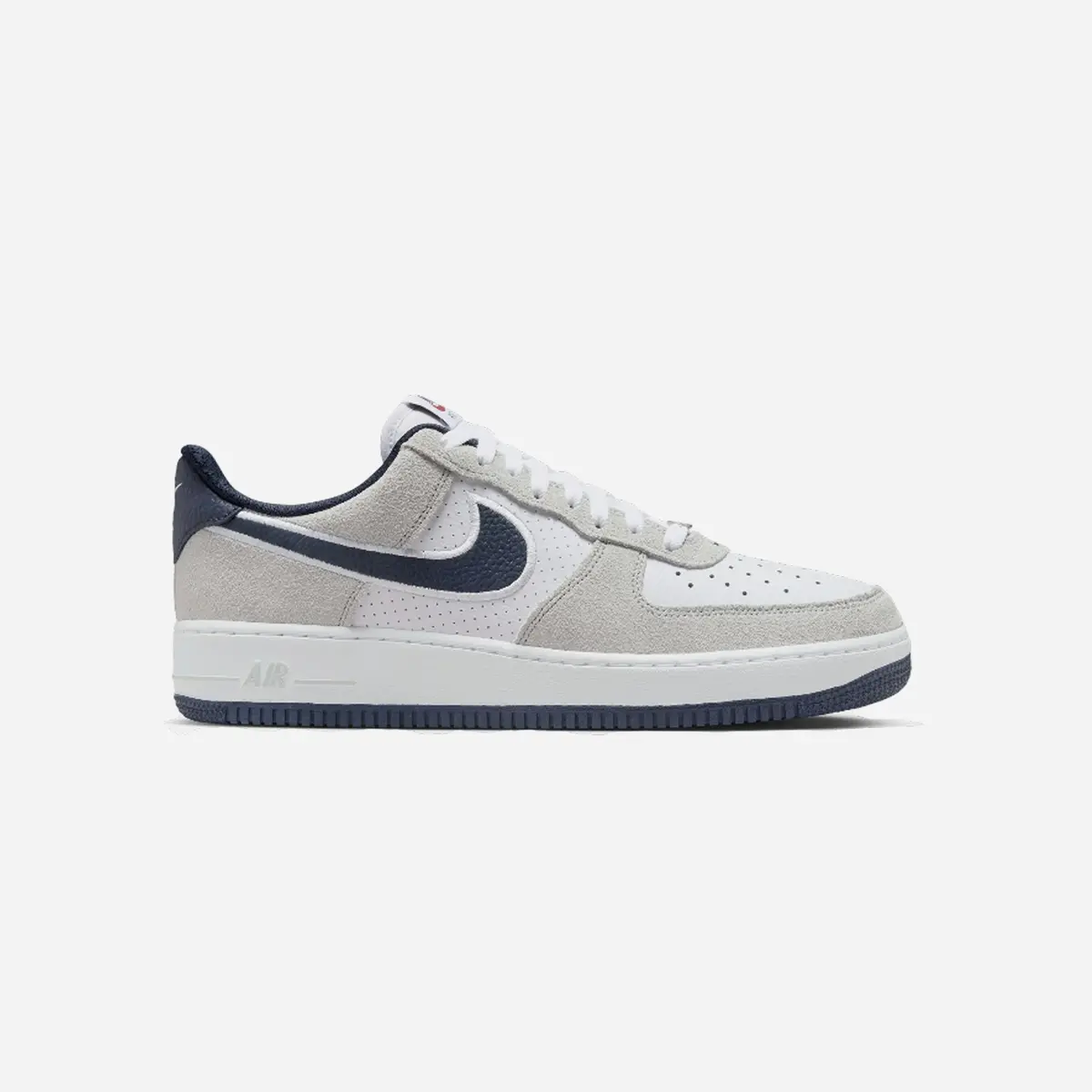 Nike Air Force 1'07 Lifestyle Shoes White/Obsidian/Pure Platinum/Team Red 1