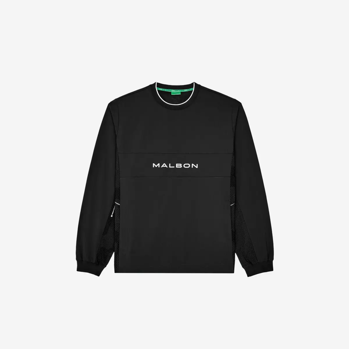 Malbon Performance Crew Popover Black 1