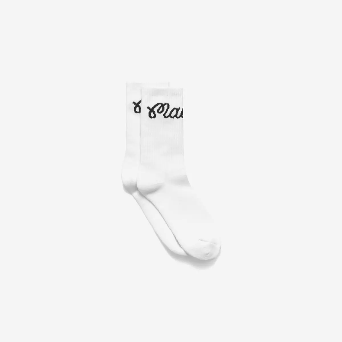 Malbon Bon Script Sock White 1