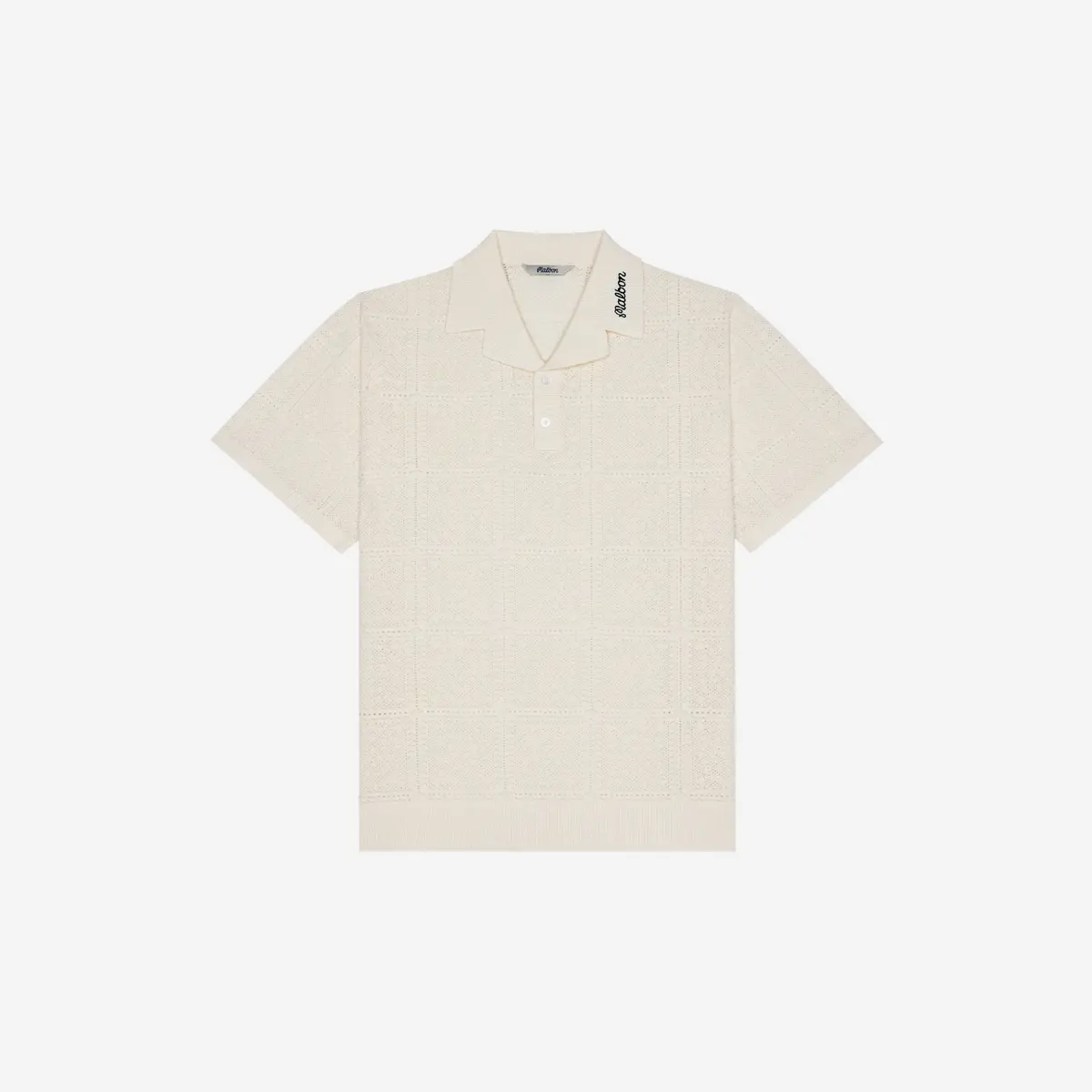 Malbon Resort Crochet Polo Ivory 1
