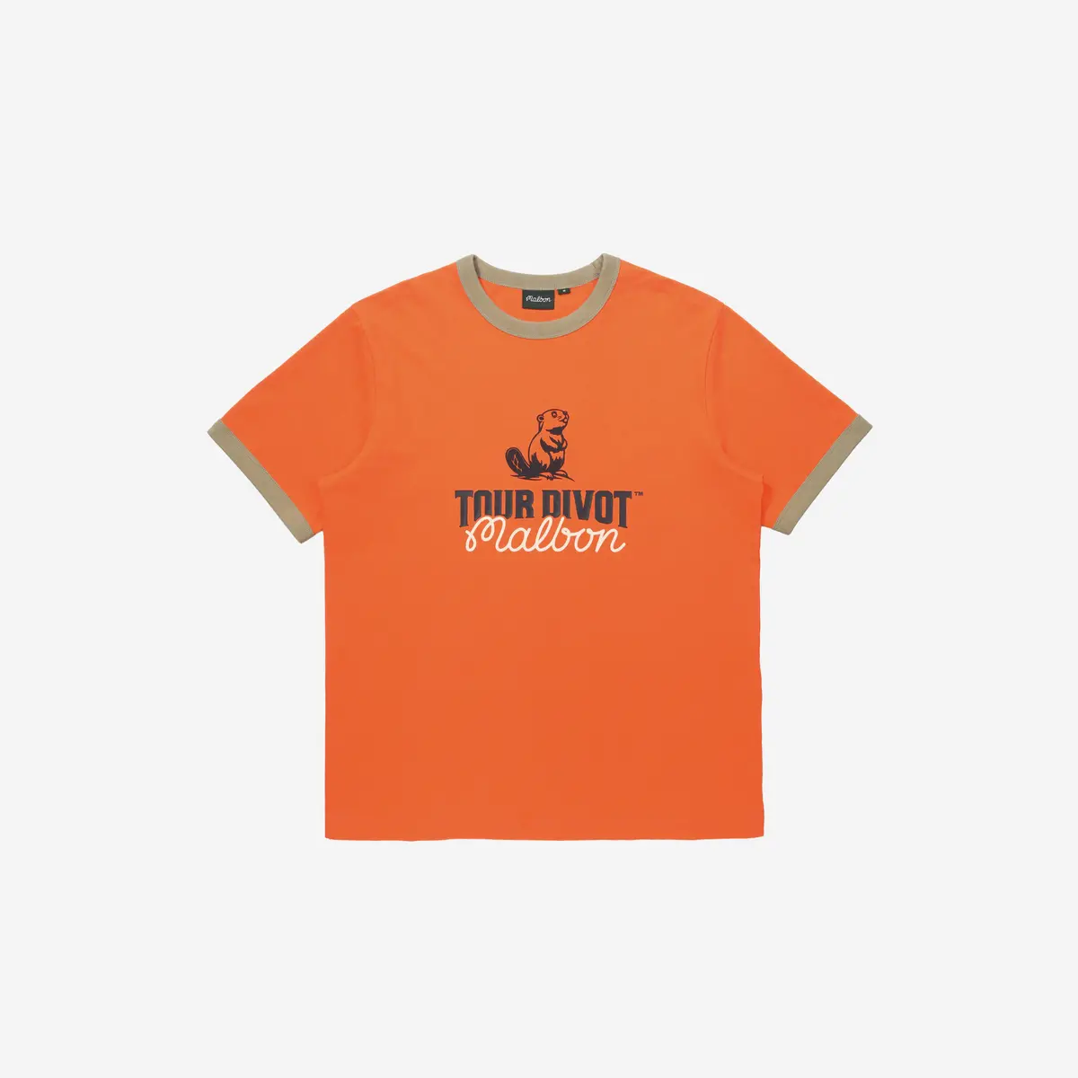 Malbon Studio Seoul Tour Divot Tee Orange 1
