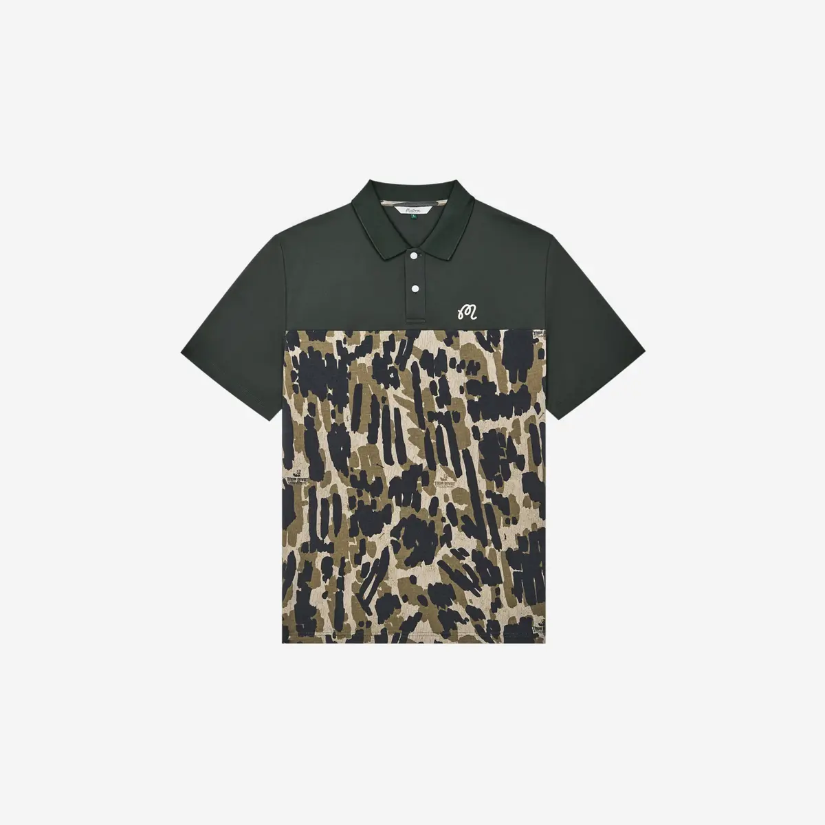 Malbon Tour Divot Camo Polo Bark Camo 1