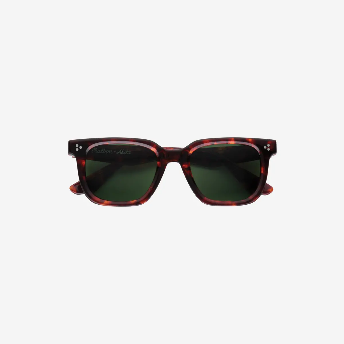 Malbon Akila Flash Sunglasses Tortoise / Green 1