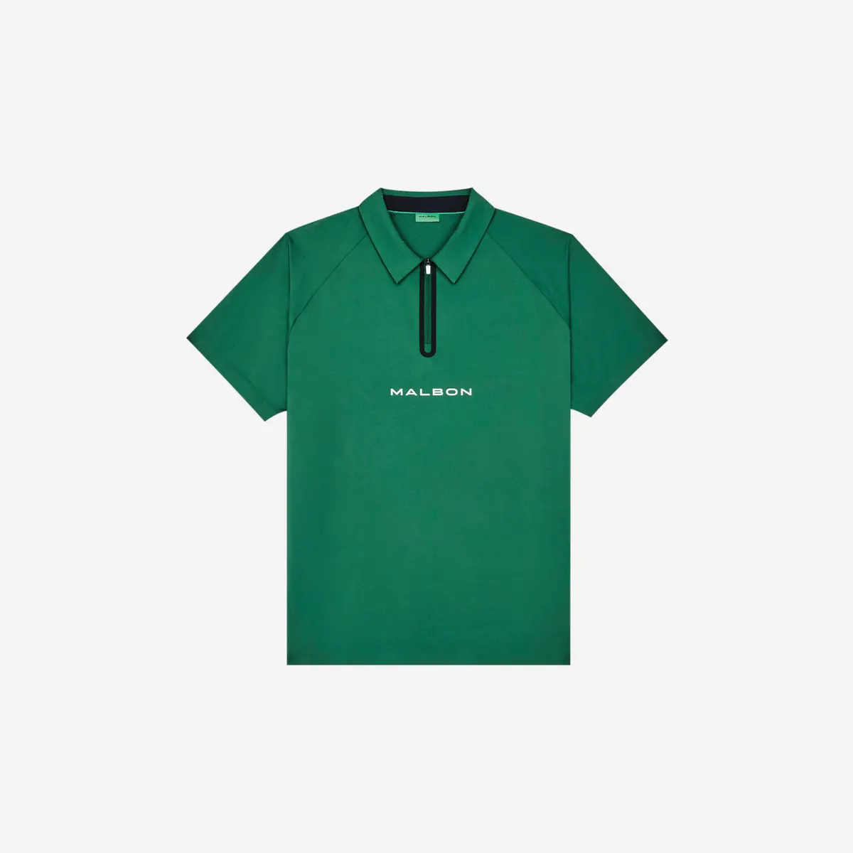 Malbon Performance Zip Raglan Polo Eden 1