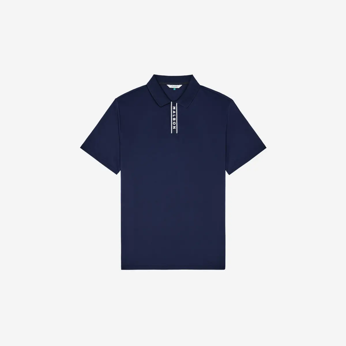 Malbon Block Placket Polo Navy 1