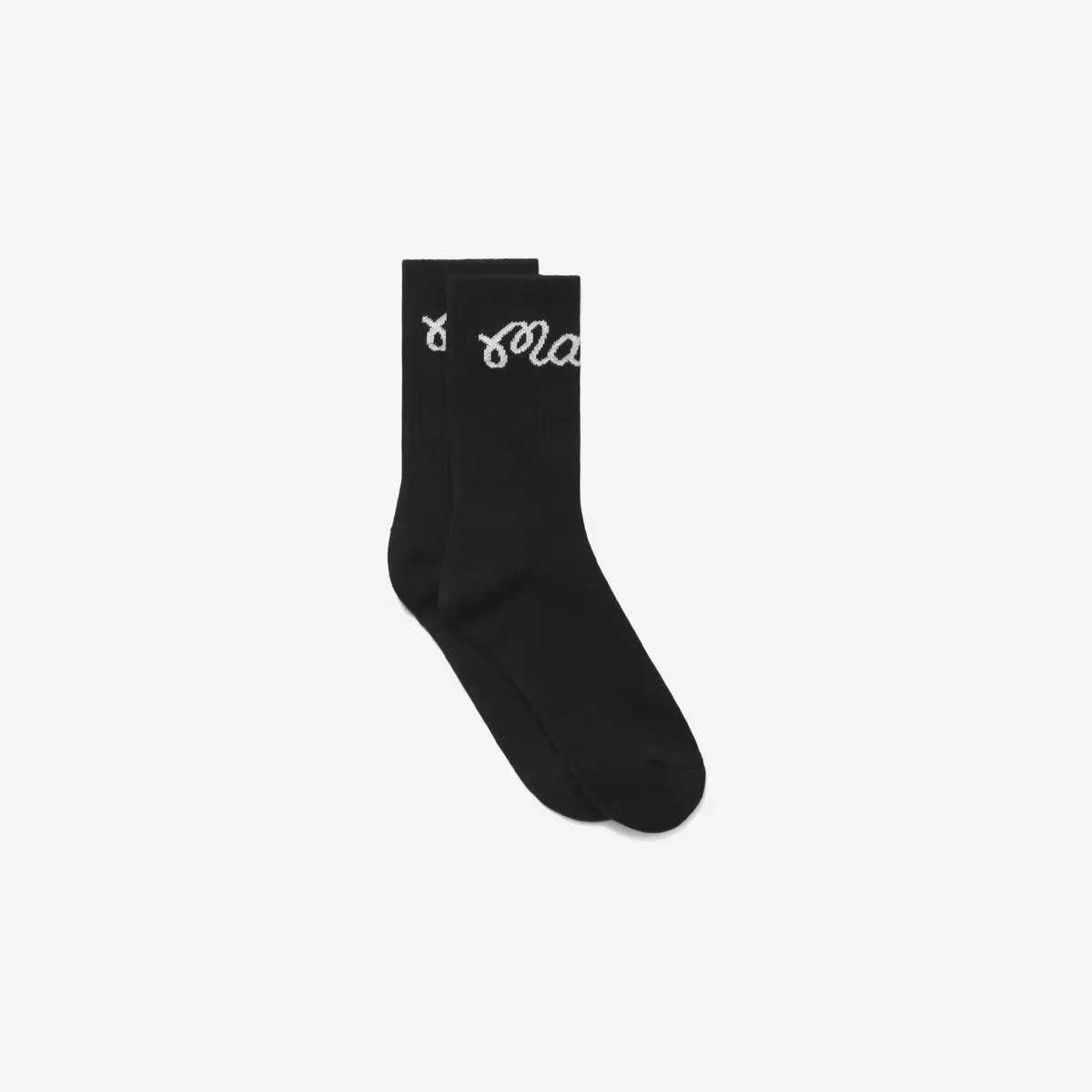 Malbon Bon Script Sock Black 1